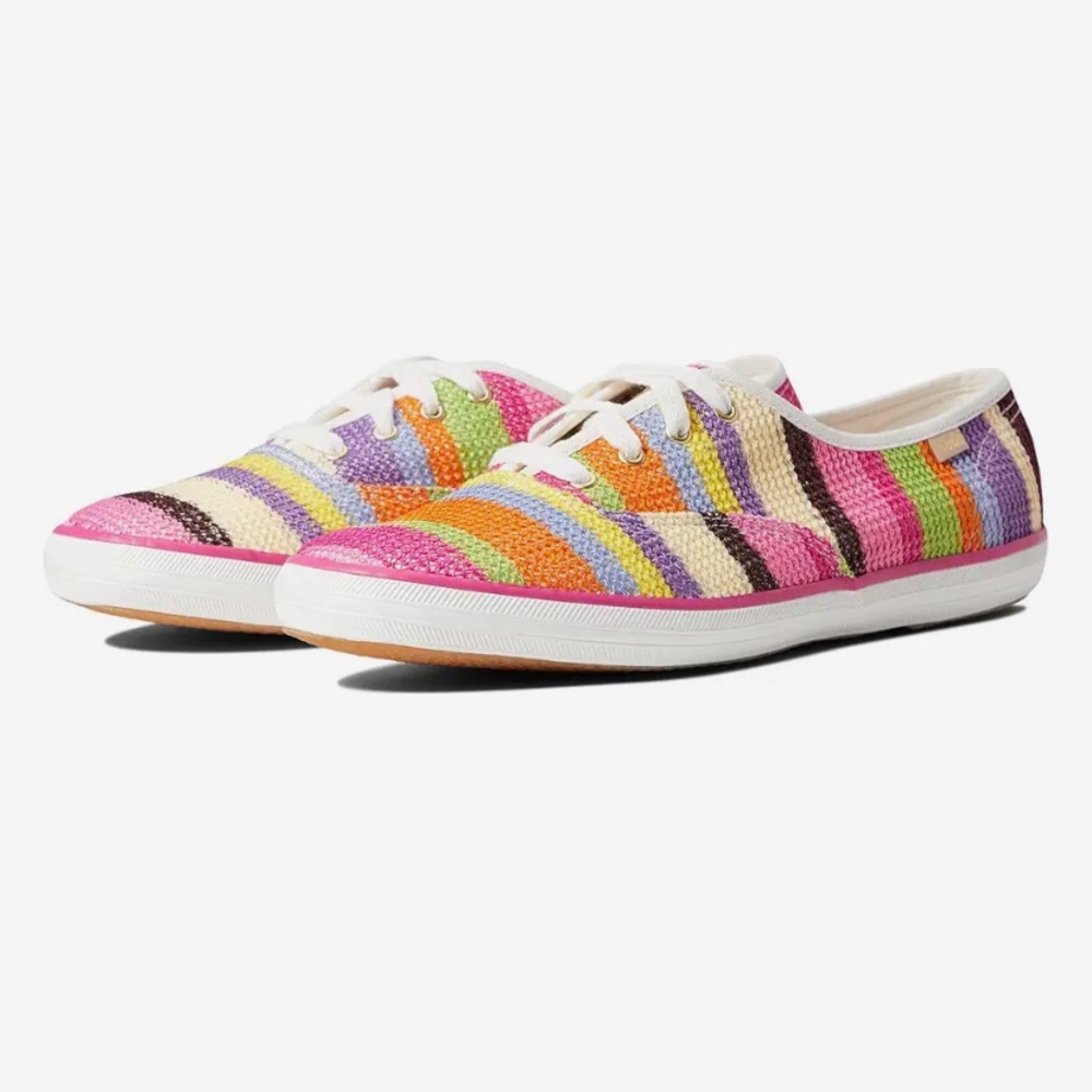Keds x kate spade new york Champion KS Crochet Sneakers (Sz 8.5) Pink Multi